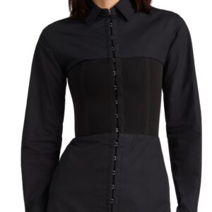 Dion Lee Hook Tube Shirt Dress Black 4