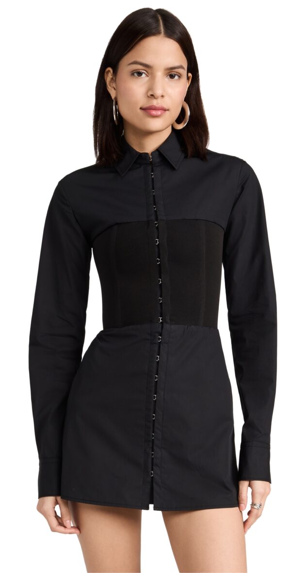 Dion Lee Hook Tube Shirt Dress Black 4