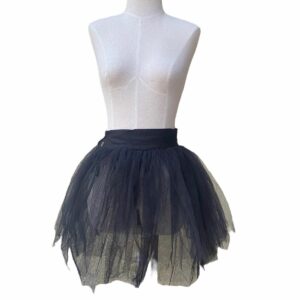 Dolce Gabbana x Vintage Black Tulle Mini Skirt, Women's (Size 25)