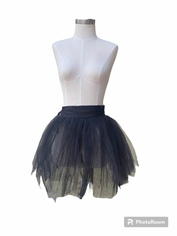 Dolce Gabbana x Vintage Black Tulle Mini Skirt, Women's (Size 25)