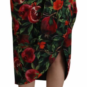 Dolce & Gabbana Chic Midi Wrap Skirt with Fruit Women's Motif