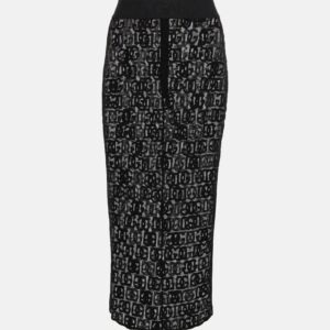 Dolce & Gabbana DG cotton-blend tulle midi skirt