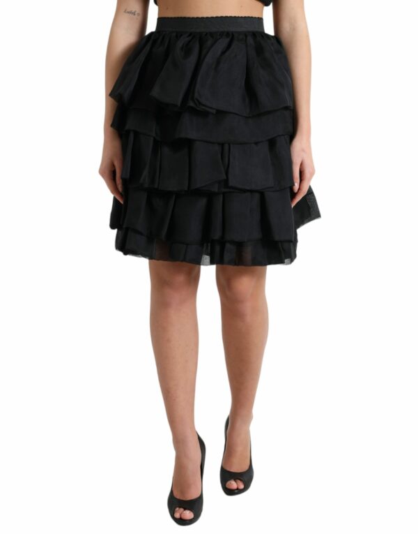 Dolce & Gabbana Elegant Tiered A-Line Mini Women's Skirt