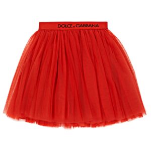 Dolce&Gabbana Kids Logo tulle skirt