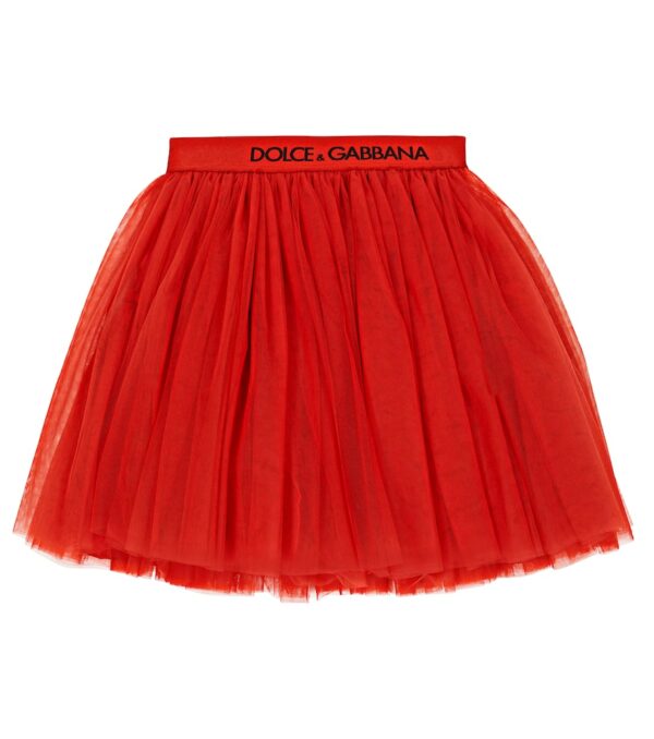 Dolce&Gabbana Kids Logo tulle skirt