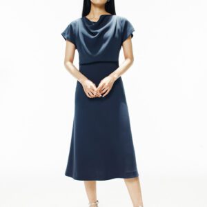 [Drama Signature] Cowl-neck Midi Dress