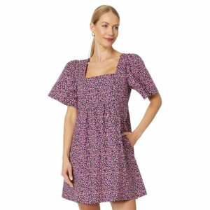 Draper James Babydoll Shift Dress (Nassau Navy Multi) Women's Dress