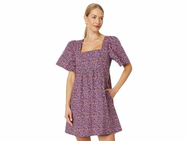 Draper James Babydoll Shift Dress (Nassau Navy Multi) Women's Dress