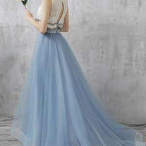 Dusty Blue Full Length Tulle Skirt Outfit Bridesmaid Custom Plus Size Tutu Skirt