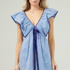 Dynamite Striped Mini Babydoll Dress