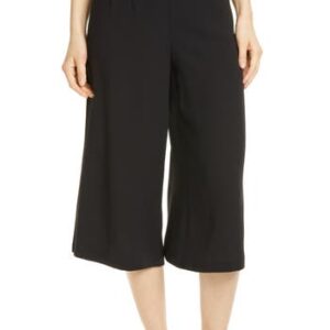 Eileen Fisher Silk Culottes in Black at Nordstrom Rack, Size 10