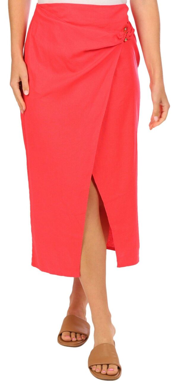 Ellen Tracy Womens Wrap Skirt