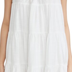 English Factory Contrast Stitch Babydoll Dress White XS