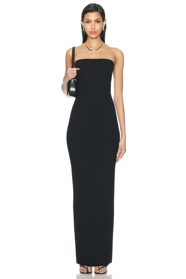 Eterne Tube Maxi Dress in Black