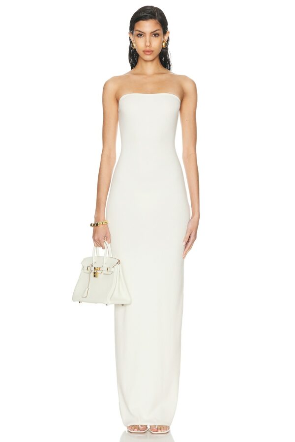 Eterne Tube Maxi Dress in Cream