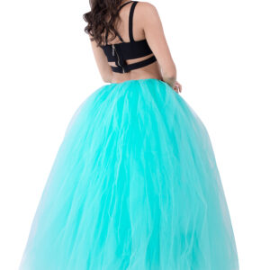 Fascinating Tulle Floor-Length Ball-Gown Skirts | Elastic Women's Skirts