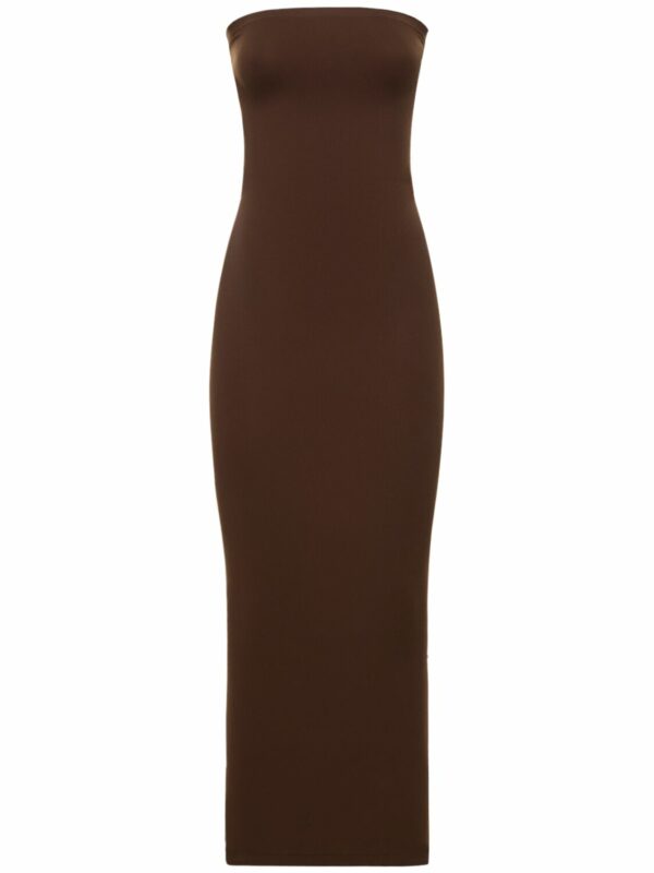 Fatal Strapless Midi Tube Dress