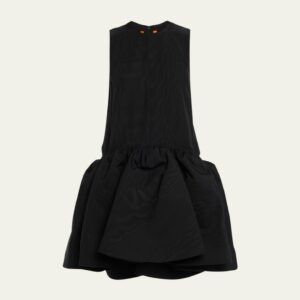 Flounce-Hem Babydoll Dress