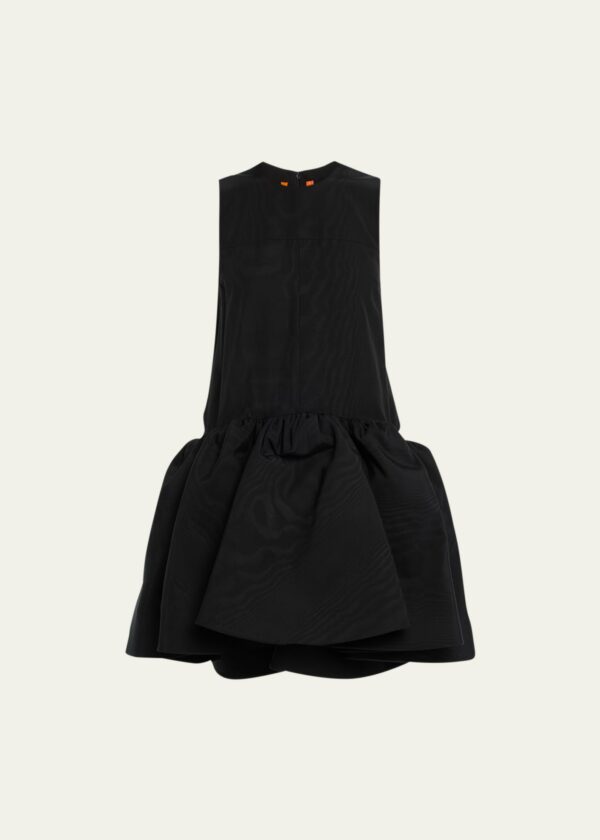 Flounce-Hem Babydoll Dress