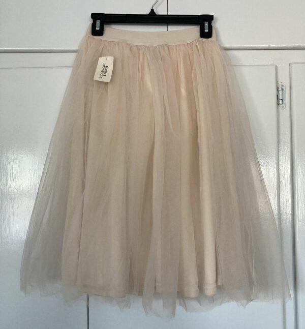 Forever 21 Tulle Skirt Knee Length Midi Pink Beige Small New, Women's (Size 24)