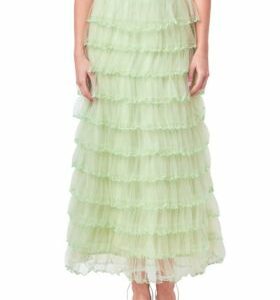 Free The Roses Women's Layered Tulle Midi Skirt