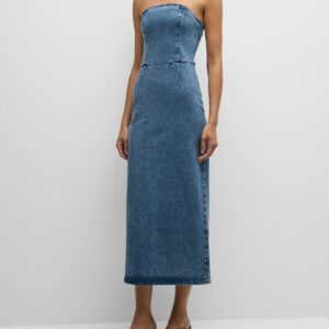 Frenchie Strapless Denim Tube Dress