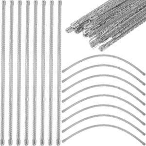 GORGECRAFT 30Pcs 24cm x 6mm Spiral Steel Boning Precut Spiral Corset Boning Stays Metal Boning Modeling Sticks Spiral Steel Bone for Bodice Dresses Bustle Shapewear Support Garment DIY Accessories