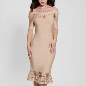 GUESS Gabriela Off-the-shoulder Bandage Dress