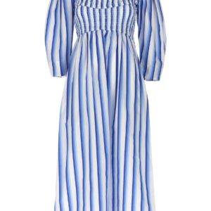 Ganni Stripe Smock Stitch Dress