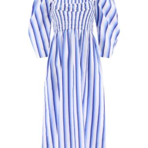 Ganni Striped Smock Dress