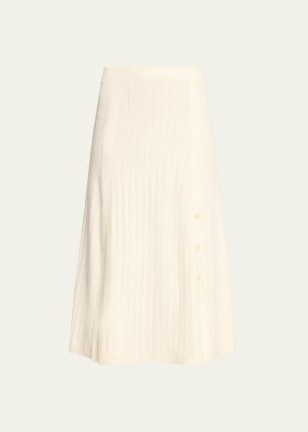 Godet Midi Skirt