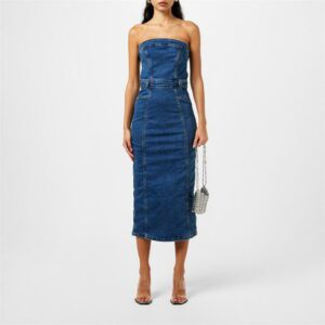 Good American Good Tube Dress Ld42 - Blue