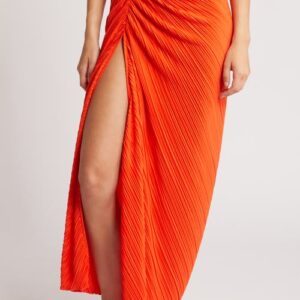 Good American Plissé Sarong Maxi Skirt in Roma002 at Nordstrom, Size Small