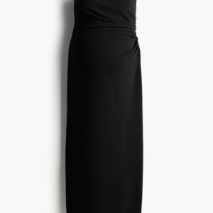 H & M - MAMA Pleat-detail Tube Dress - Black