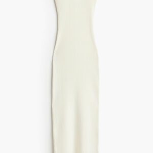 H & M - Ribbed Tube Dress - White