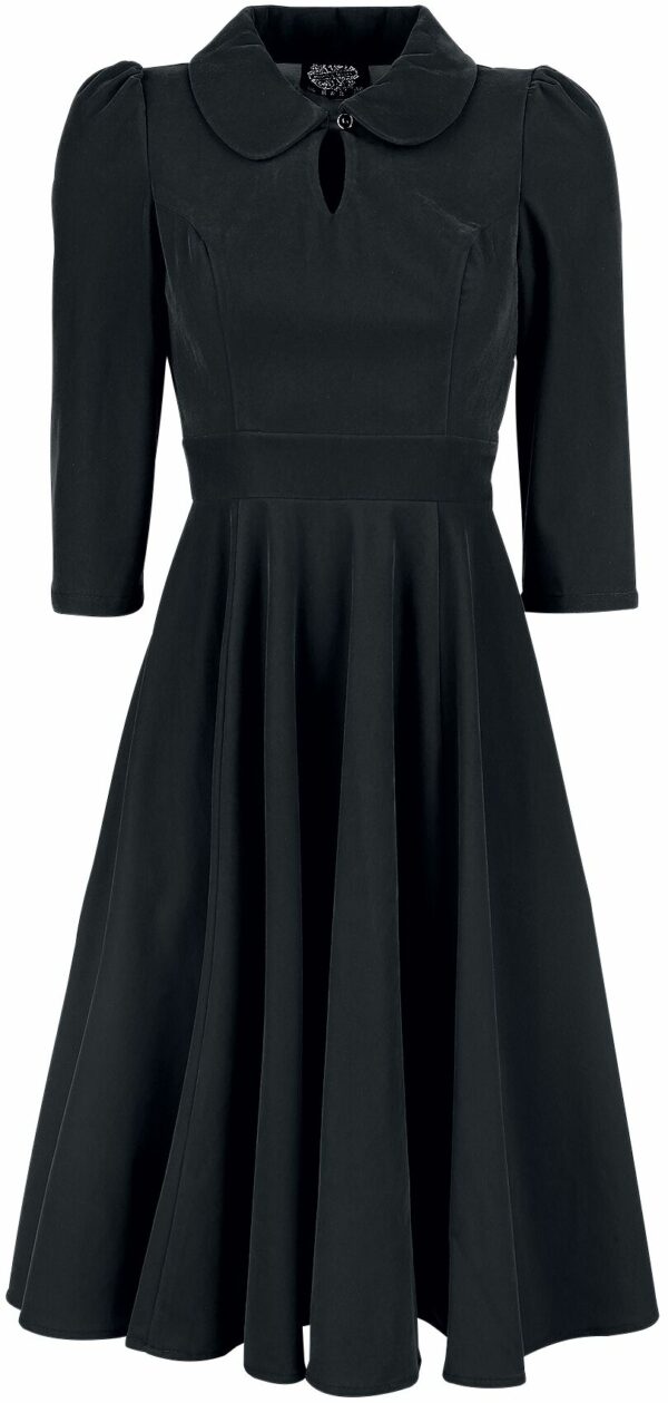 H&R London Glamorous Velvet Tea Dress Medium-length dress black