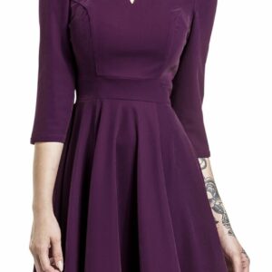 H&R London Glamorous Velvet Tea Dress Medium-length dress lilac