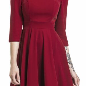 H&R London Glamorous Velvet Tea Dress Medium-length dress red