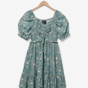 Harry Potter Dobby Floral Allover Print Smock Dress - BoxLunch Exclusive