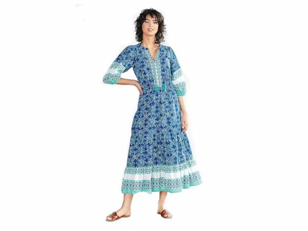 Hatley Celine Maxi Dress - Starburst Batik (Starburst Batik) Women's Dress