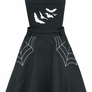 Hell Bunny Miss Muffet Pinafore Dress Short dress black