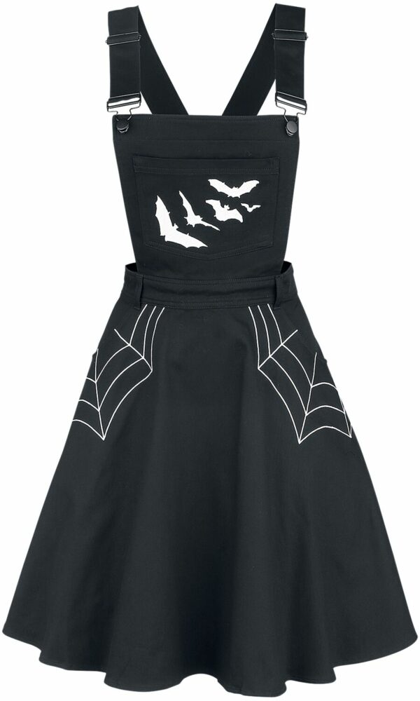 Hell Bunny Miss Muffet Pinafore Dress Short dress black