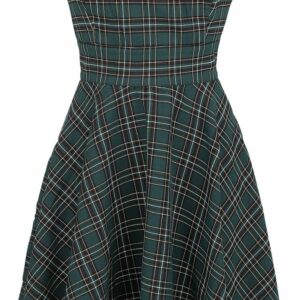 Hell Bunny Peebles Pinafore Dress Medium-length dress green