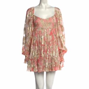 Hemant & Nandita X Revolve Bloom Babydoll Dress in Pink, Women's (Size Small)