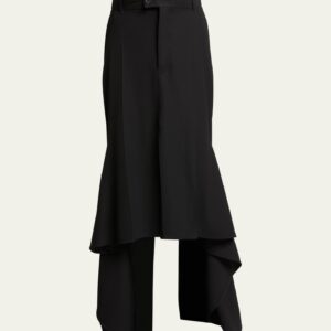 High-Low Godet Skirt