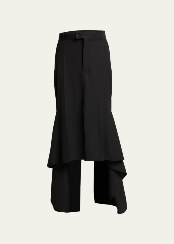 High-Low Godet Skirt