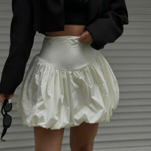 High Waist Bubble Skirt