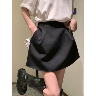 High-Waist Mini Bubble Skirt