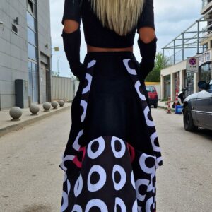 High Waist Skirt, Maxi Long Loose Extravagant Party Bubble Skirt