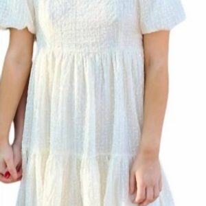 In Love Babydoll Dress In Cream